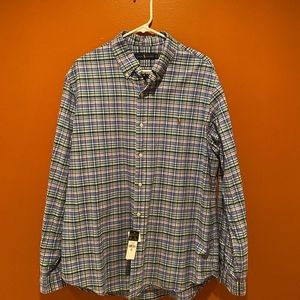 Ralph Lauren button down checkered dress shirt